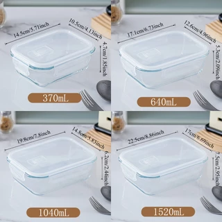 กล่องแก้วสุญญากาศ โมดูล่า VACUUM BOROSILICATE GLASS เข้าไมโครเวฟ เตาอบได้ ทนร้อน มีหลายขนาด