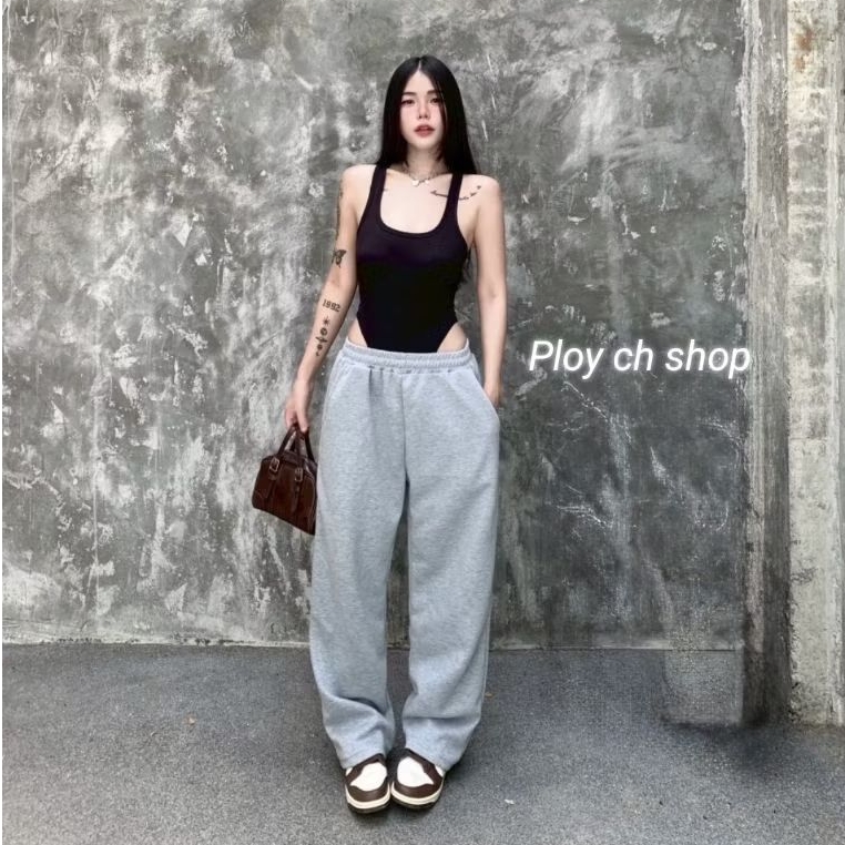 กางเกงวอร์มขาปล่อย(ผ้าวอร์ม) ช&ญ ใส่ได้ ใส่แล้วไม่ร้อน ผ้าระบายอากาศได้ดี รุ่นสูง140,150,160,170,175ซม.