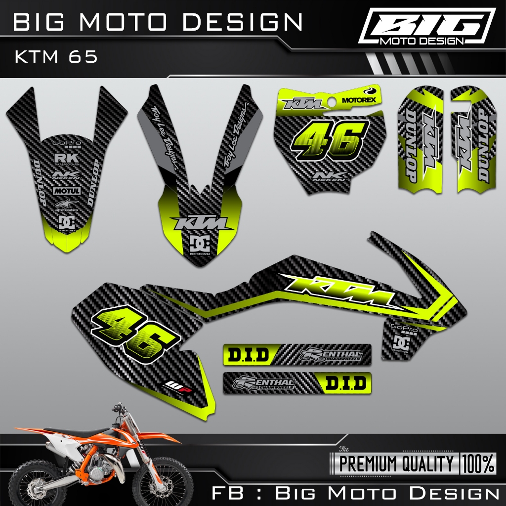 สติ๊กเกอร์ KTM65 เต็มคัน ลายคาบ่อน