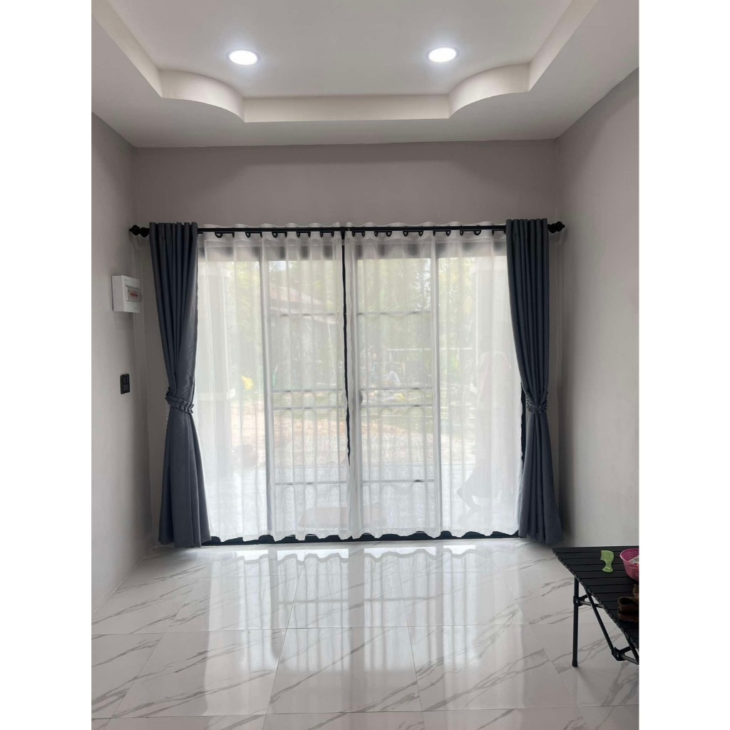 แนะนำ ผ้าม่าน ผ้าม่านสีเทาเข้ม ม่านกั้นห้อง กั้นแอร์ ผ้าม่าน3เมตร ผ้าม่านตาไก่ ตัดใหม่เตรียมส่งนานกว่าปกติ✅ ราคาพิเศษ มีเก็บเงินปลายทาง