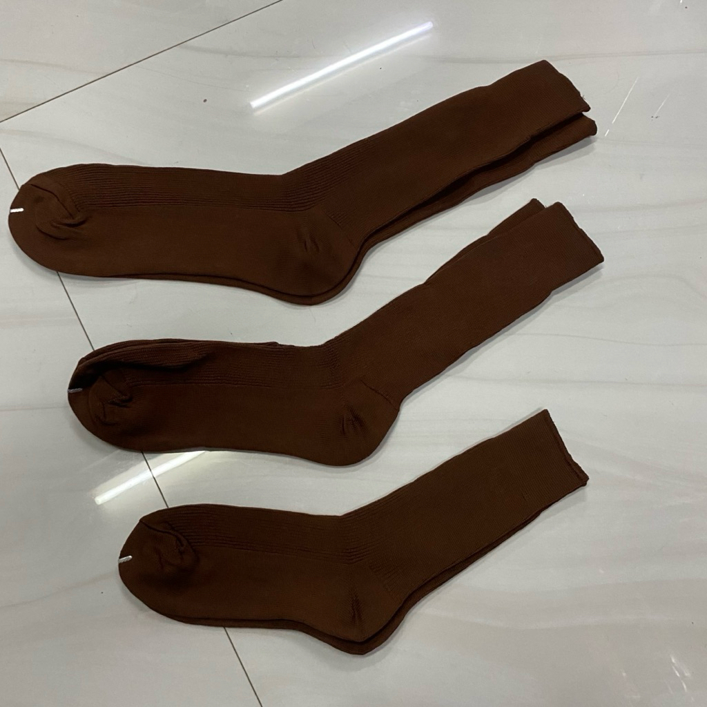ถุงเท้าข้อยาวสีน้ำตาล มีทุกไซต์ให้เลือก