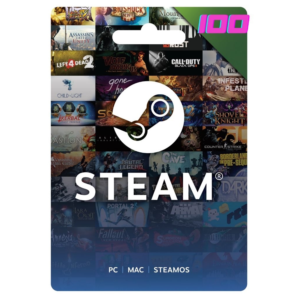 SteaM WalleT GifT CarD 100 บาท