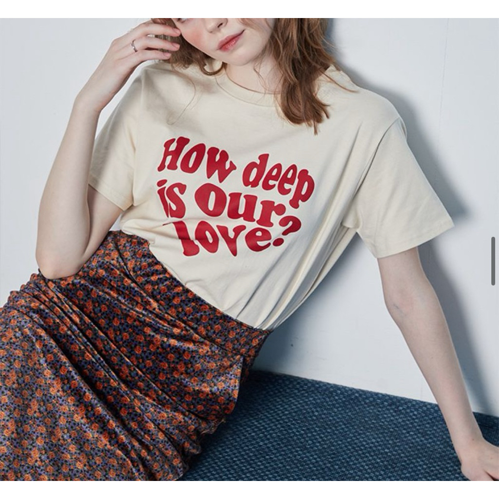 ของแท้/พร้อมส่ง ✨ เสื้อ luvistrue in luv tee white / black / pink / cream ราคา ถูกที่สุด ดีลบีเคเค แกลเลอรีภาพที่ 8