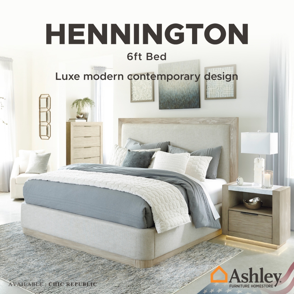 Ashley  เตียงนอน ขนาด 6 ฟุต  รุ่น HENNINGTON/180,6ft Bed