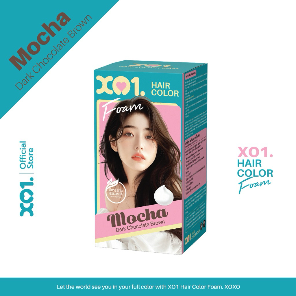 XO1. HAIR COLOR FOAM MOCHA (DARK CHOCOLATE BROWN)