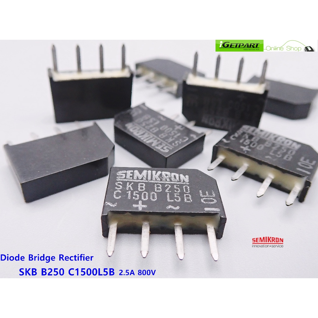 ไดโอด บริดจ์ เรคติไฟร์ Diode Bridge Rectifier Semikron SKB B250 C1500L5B 2.5A 800V