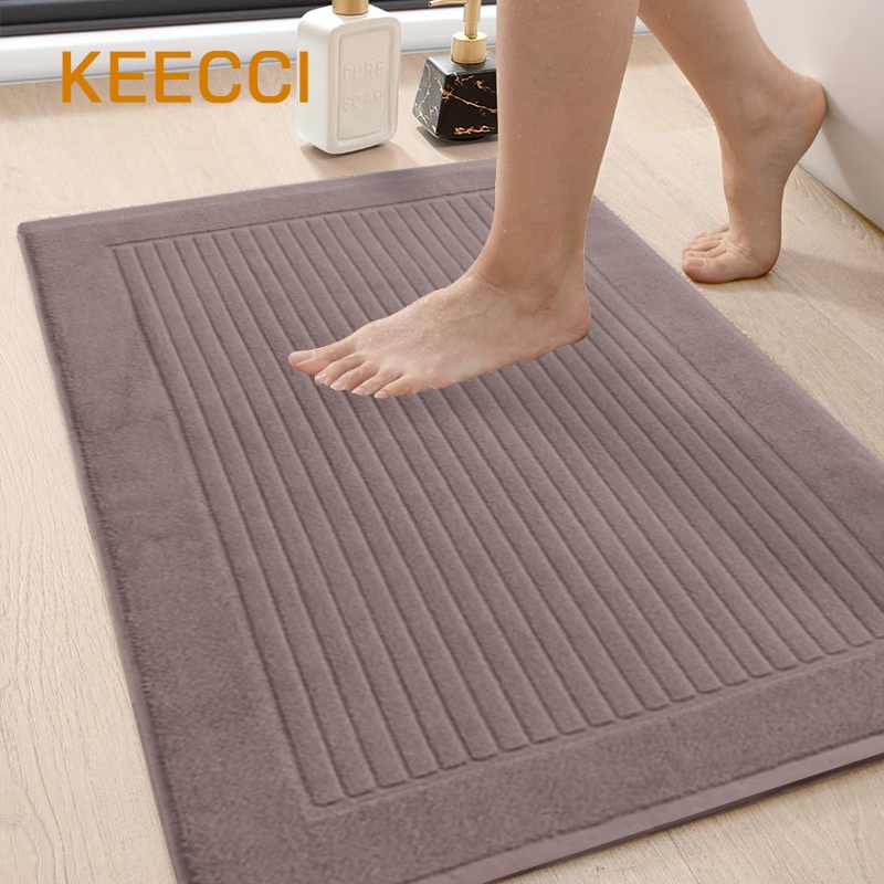 KEECCI ผ้าเช็ดเท้า พรมเช็ดเท้า 50*80cm พรม พรมห้องน้ำ นุ่มพิเศษ รุ่นหนาพิเศษ พรมซับน้ำได้ดี พร้อมส่ง