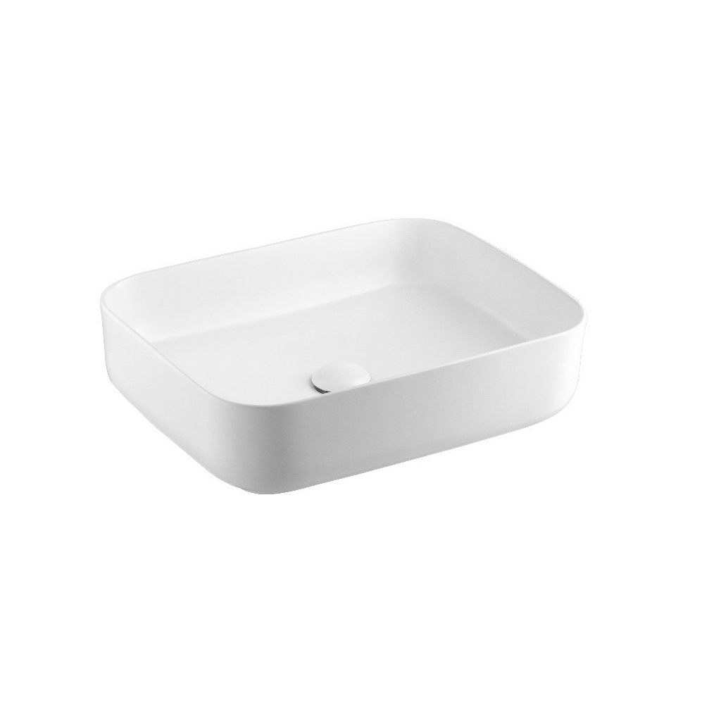 COTTO อ่างล้างหน้าวางบนเคาน์เตอร์ รุ่น C00126(MWH) KLIRR Series สีขาวด้าน