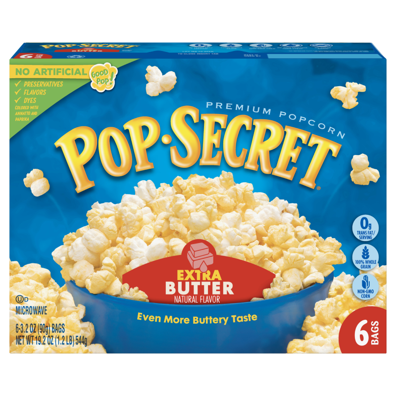 Pop Secret Extra Butter Popcorn 544g