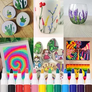 ปากกามาร์คเกอร์อะคริลิค (กันน้ำได้) ตรา Chosch รุ่น CS-MO2 12 24 60 สี เขียนแก้ว กระดาษ ผ้า พลาสติก