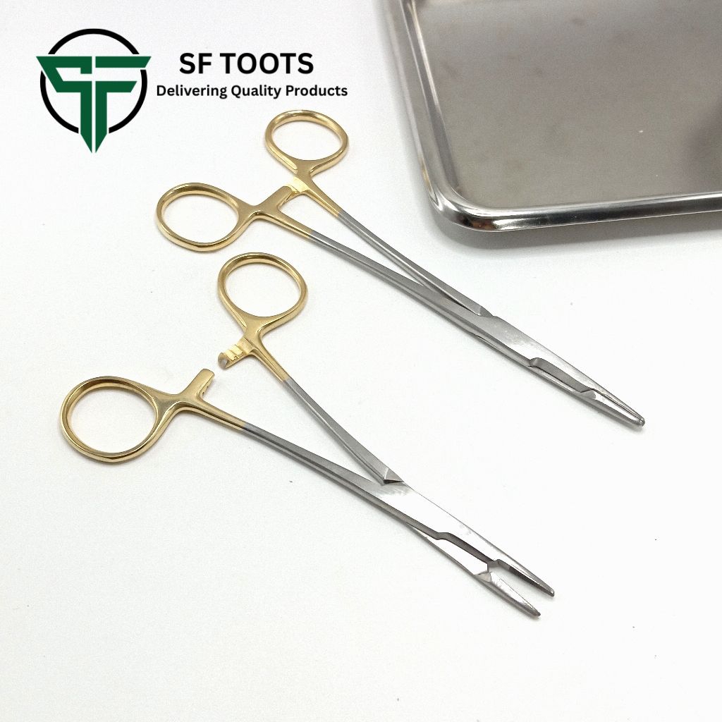 Olsen Needle Holder ด้ามทอง TC Tangshan Carbine14cm and 16cm พร้อมส่ง วัสดุ stainless steel