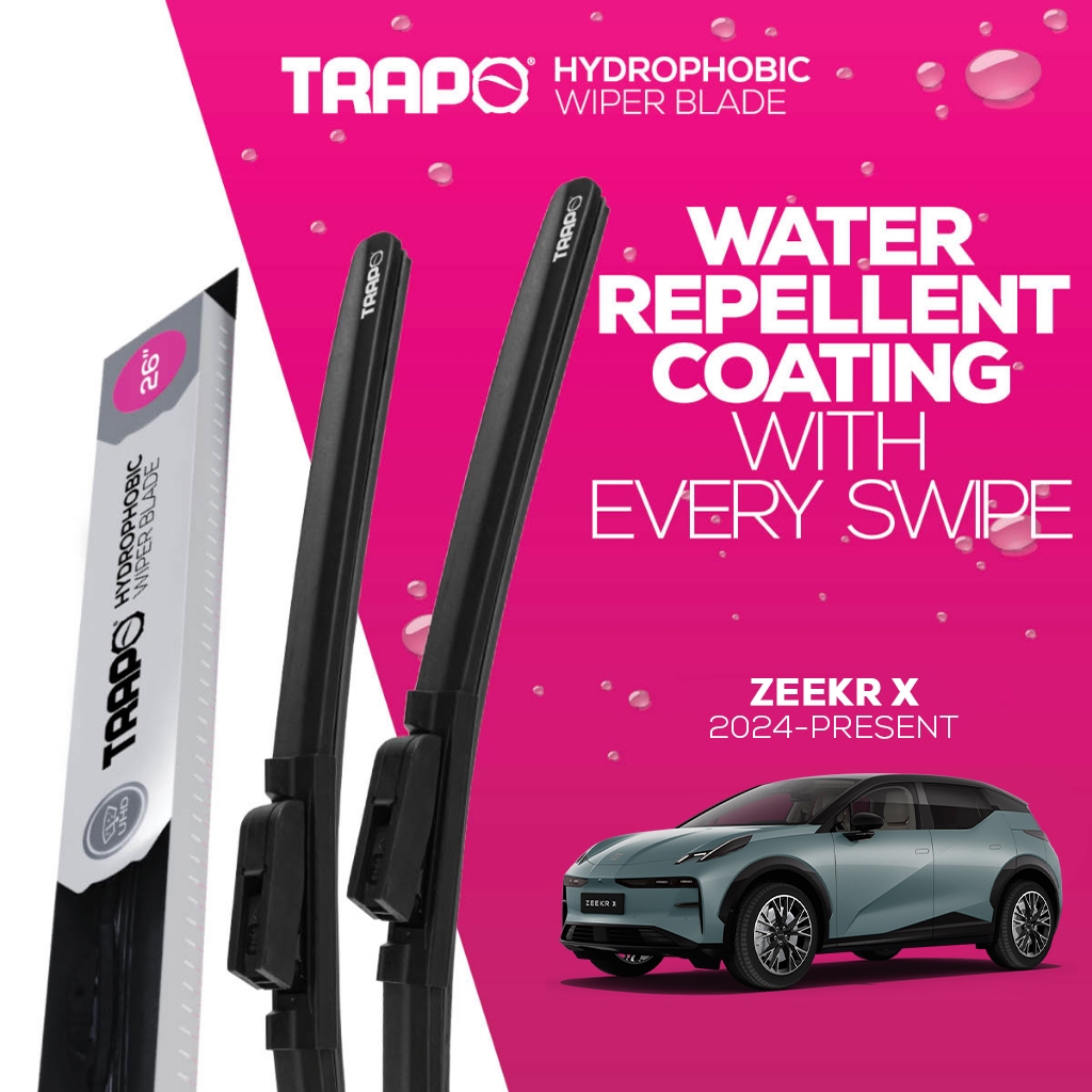 ที่ปัดน้ำฝน Trapo Hydrophobic Zeekr X (2024-ปัจจุบัน) 1 คู่