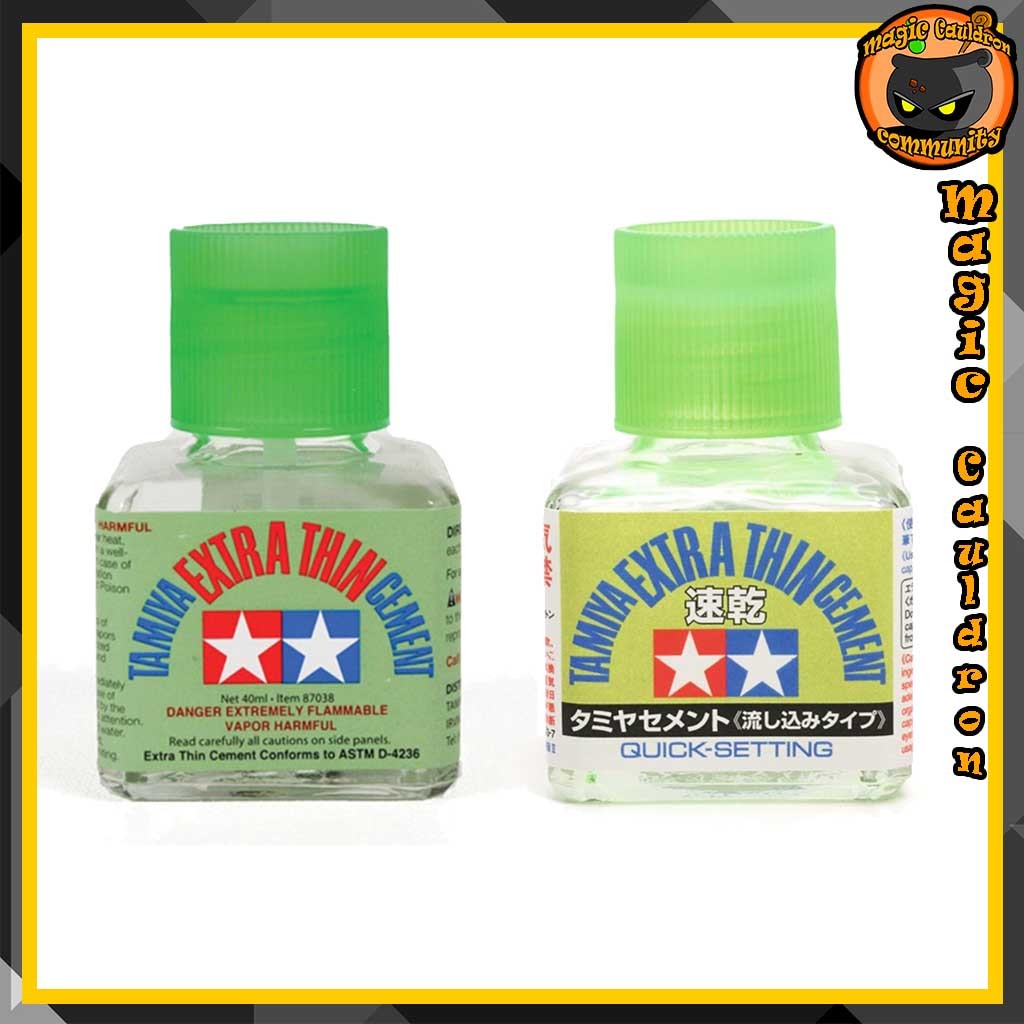กาวละลายพลาสติก Tamiya Plastic Glue ฝาเขียวอ่อน/เข้ม 40ml. Collector Service