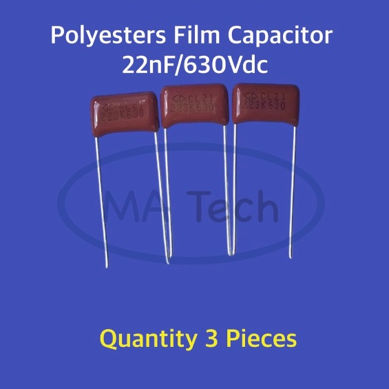 223K630 22nF 630v Polyester Film Capacitor 0.022uF 630Vdc โพลีโพรพิลีน ฟิล์ม 0.022uF/630V 223K630  ม