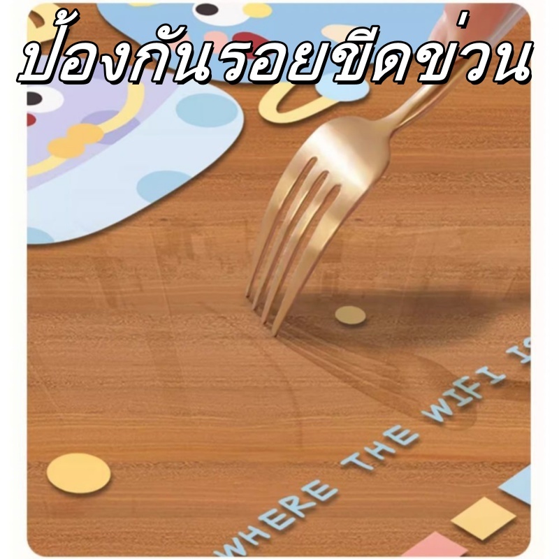 ภาพการ์ตูนน่ารัก PVC กันน้ำ/กันรอยขีดข่วน /กันน้ำมัน /ทำความสะอาดง่าย ผ้าปูโต๊ะ 90*150cm การป้องกันเดสก์ท็อป ราคา ถูกที่สุด ดีลบีเคเค แกลเลอรีภาพที่ 7