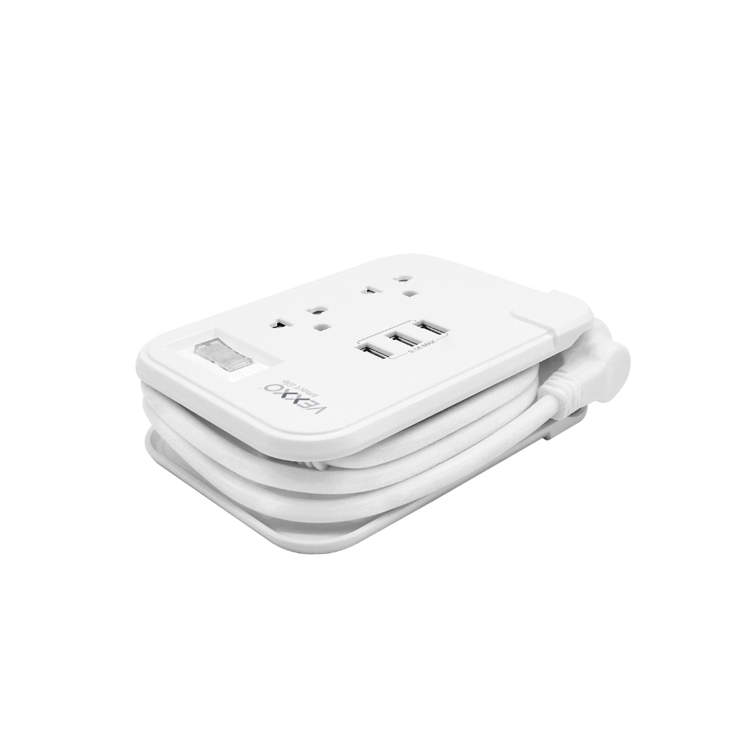 ปลั๊กไฟ NOVA Travel Series สีขาว ปลั๊กไฟมาตรฐาน มอก. ปลั๊กไฟกันไฟกระชาก วัสดุไม่ลามไฟ - รูปที่ 4