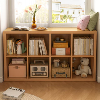 CC【รับประกันคุณภาพ】ชั้นวางของเล่นเด็ก นวางหนังสือ ดีไซน์แบบกริดหลายชั้น รับน้ำหนักได้มั่นคง ตอบโจทย์ความต้องการจัดเก็บท