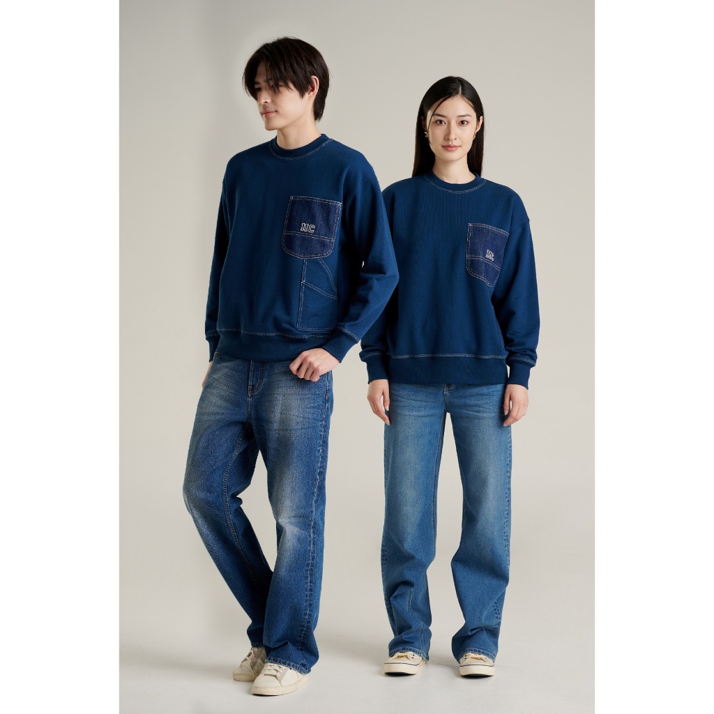 Mc Jeans เสื้อสเวตเตอร์ โอเวอร์ไซส์ ผู้ชาย แขนยาว  MSWZ046