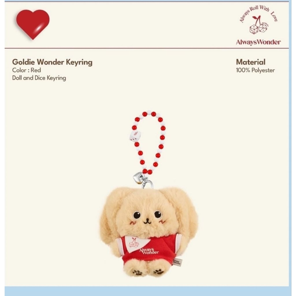 Goldie Wonder Keyring - Always wonder
