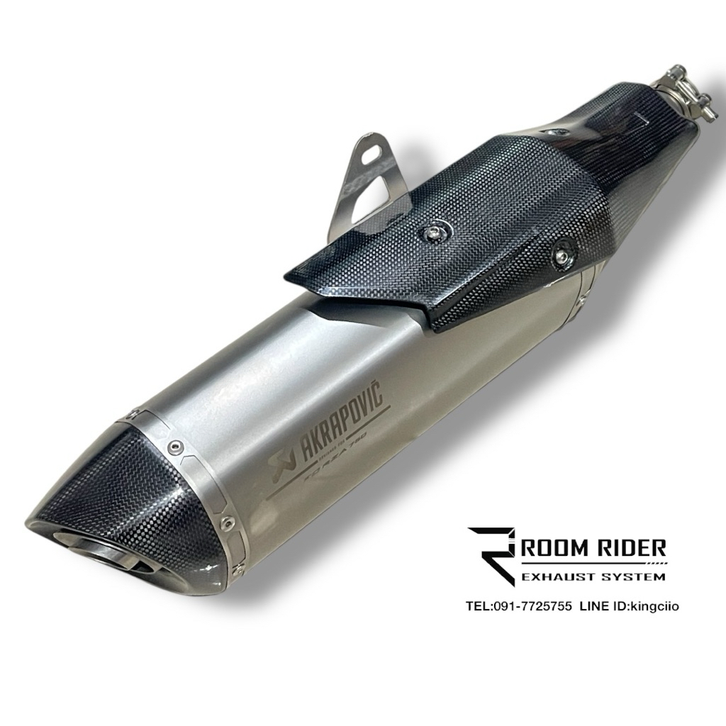 ท่อแต่ง FORZA750 ชุดท่อแต่ง Akrapovic ตรงรุ่น HONDA FORZA750