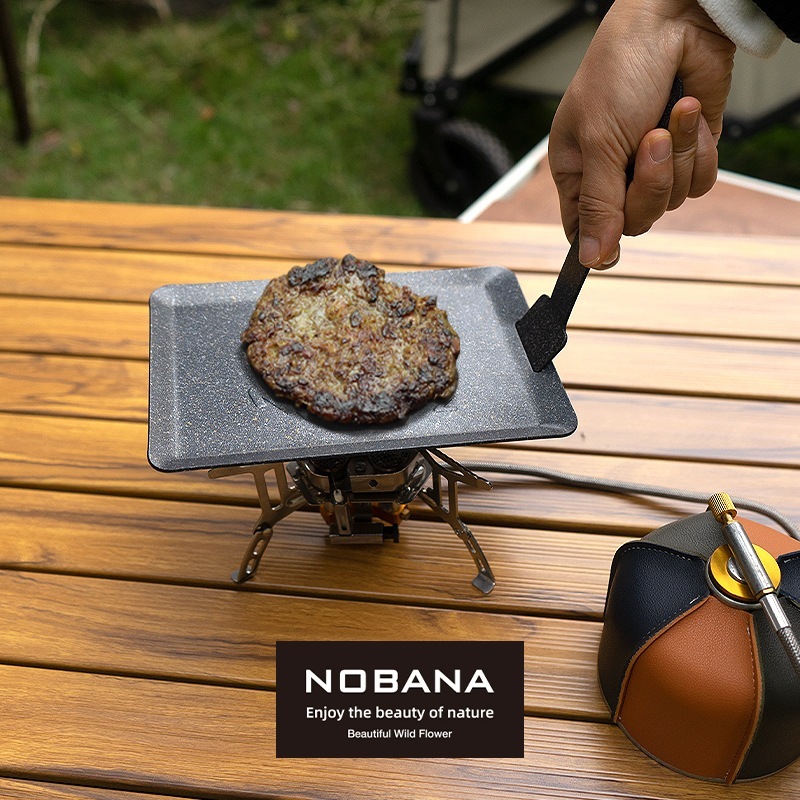 NOBANA Teppanyaki กระทะย่าง ขนาดพกพาเหมาะสำหรับตั้งแคมป์