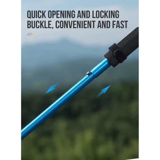 AONIJIE Aluminum Trekking Pole/Alpenstock E4201 ไม้เท้าเดินป่า วัสดุอลูมิเนียมอัลลอยด์ เบา แข็งแรง ด้ามจับ EVA ไม่ลื่น