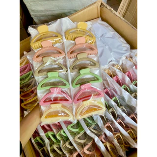 🌷ยกโหล 🌷 หนีบผมสีพาทเทลหนาอย่างดี 12 ชิ้น คละสี