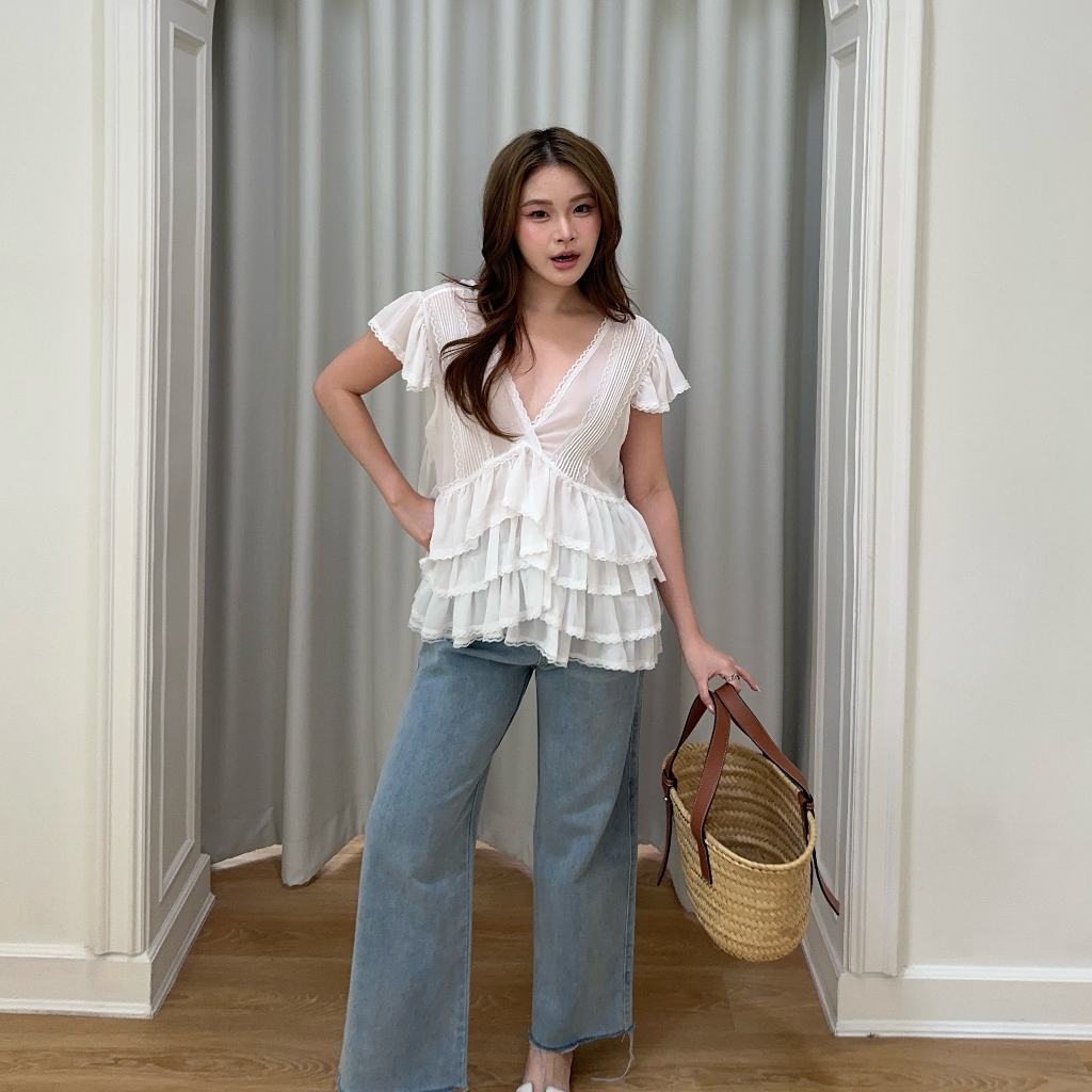 Kimmame – เสื้อ รุ่น Phoebe Chiffon ราคา ถูกที่สุด ดีลบีเคเค แกลเลอรีภาพที่ 4
