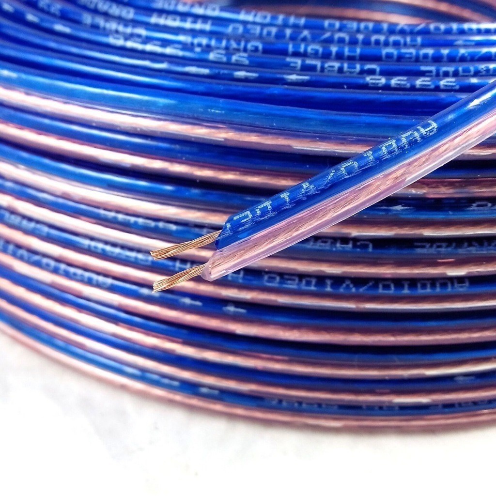 PT SHOP สายลำโพงซับเบส ลวดทองแดง 5-20เมตร (ทองแดง) สายนำสัญญาณเสียง Speaker Cable (คละสี)
