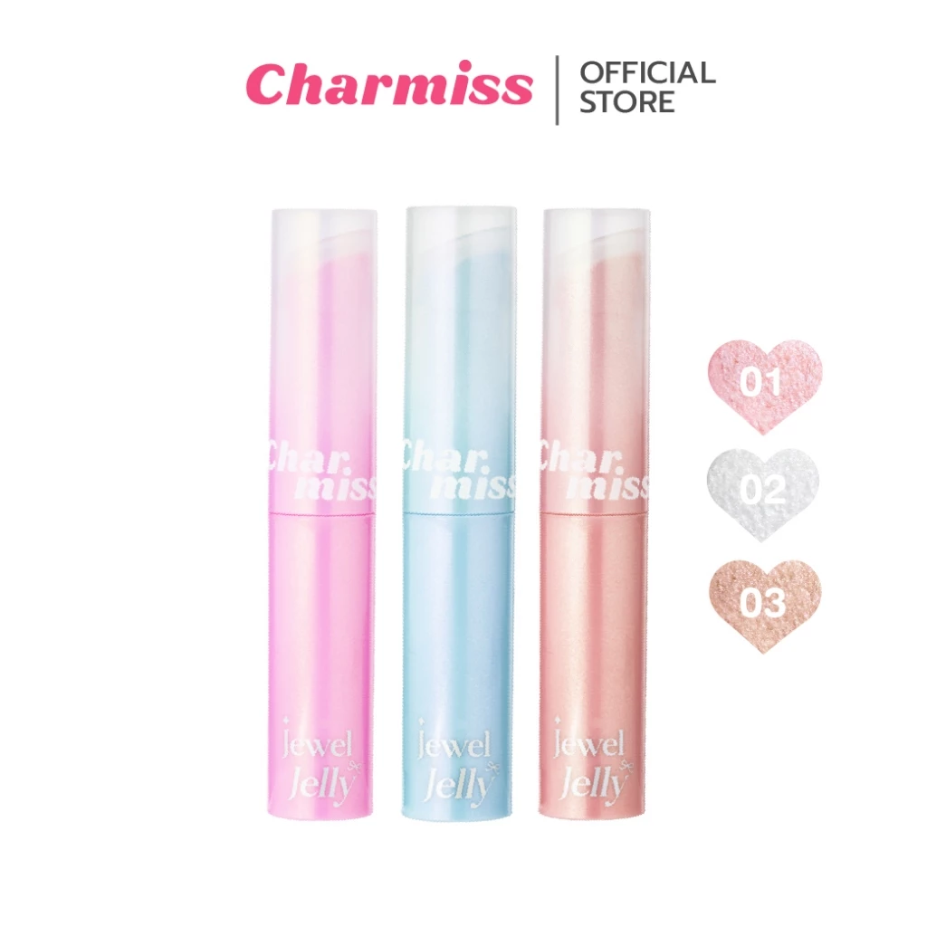 [Jewel Jelly] Charmiss Jewel Jelly Crystal Stick 1.1g ไฮไลท์เจลลี่ ปาดวิ๊งค์ ให้ปิ๊งค์ฉ่ำ สูตรน้ำเย็นผิว