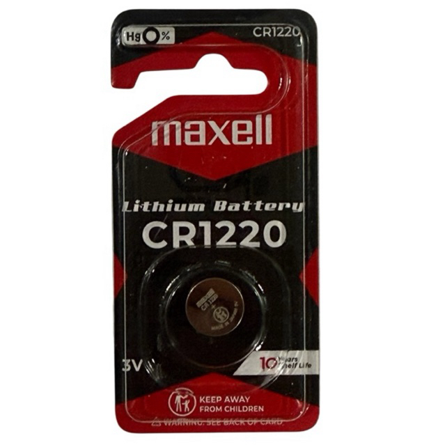 ถ่านMaxell CR1220 Lithium 3V แพคเดียว1ก้อน
