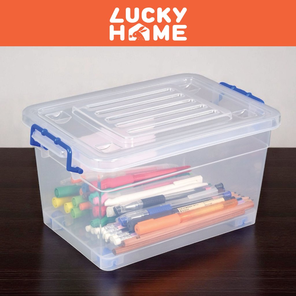 LUCKY HOME กล่องหูล็อคอเนกประสงค์ (S) ขนาด : 14(ก) x 22(ย) x 11(ส) cm K-111 - รูปที่ 2