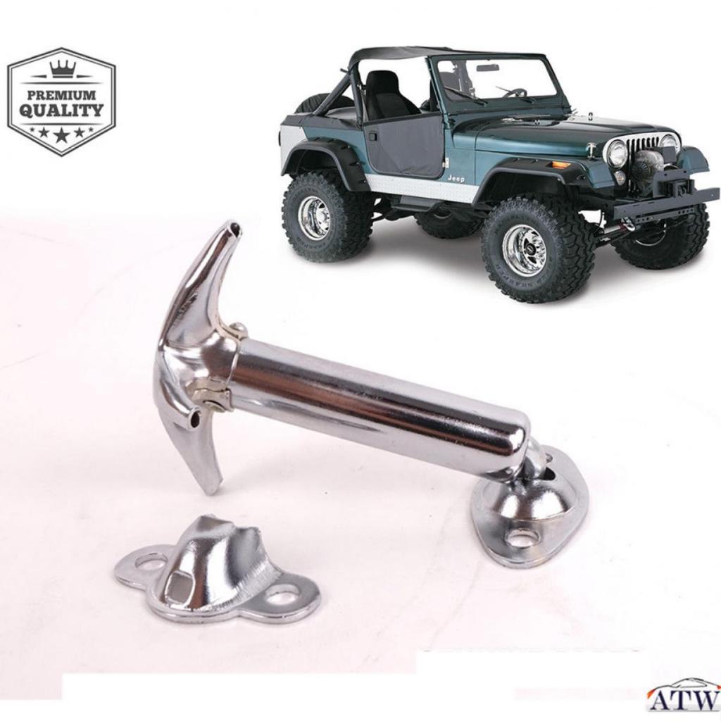 ขอเกาะฝากกระโปรง  รุ่น Jeep Cj Cj5 Cj7 Cj8 Yj ปี 1955 - 1995  1ชิ้น