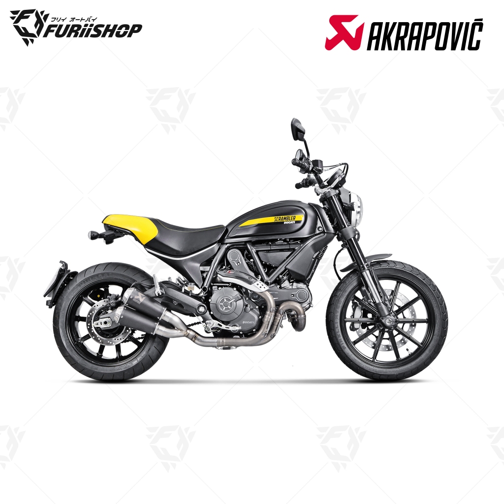 ท่อสูตร/ท่อแต่ง/ท่อไอเสีย Akrapovic Slip on : for Ducati Scrambler 800