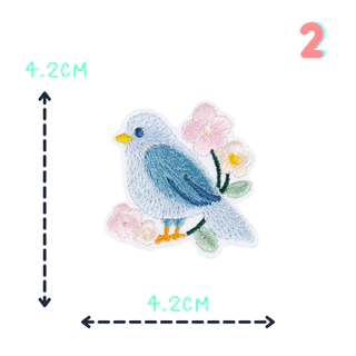 🐤ตัวรีดลายนกน้อยเจ้าหญิง ชุดC62 สไตล์คุณหนู รีดง่าย ละมุนทุกมุมมอง รีดง่ายไม่ต้องเย็บ
