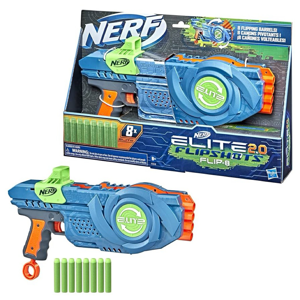 🔥พร้อมส่ง ของแท้🔥เนิร์บ Nerf Elite 2.0 Flipshots Flip-8 Blaster