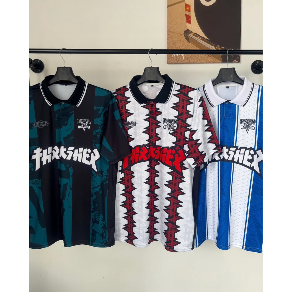 (TS)เสื้อคอปก เสื้อพิมพ์ลาย สตรีทแฟชั่น