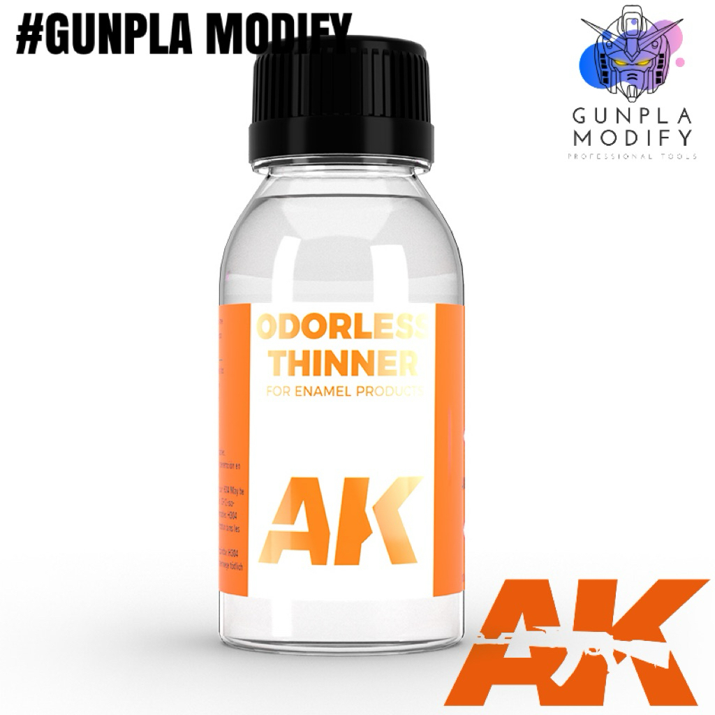 AK INTERACTIVE (AK050) Odorless Turpentine Thinner ตัวทำละลายเจือจางสีเวเทอริ่ง ขนาด 100ml