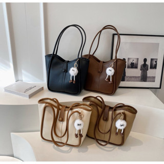 (ถือ2125)กระเป๋าสะพายไหล่สําหรับสตรี แฟชั่นมาใหม่ หนัง Pu งา…