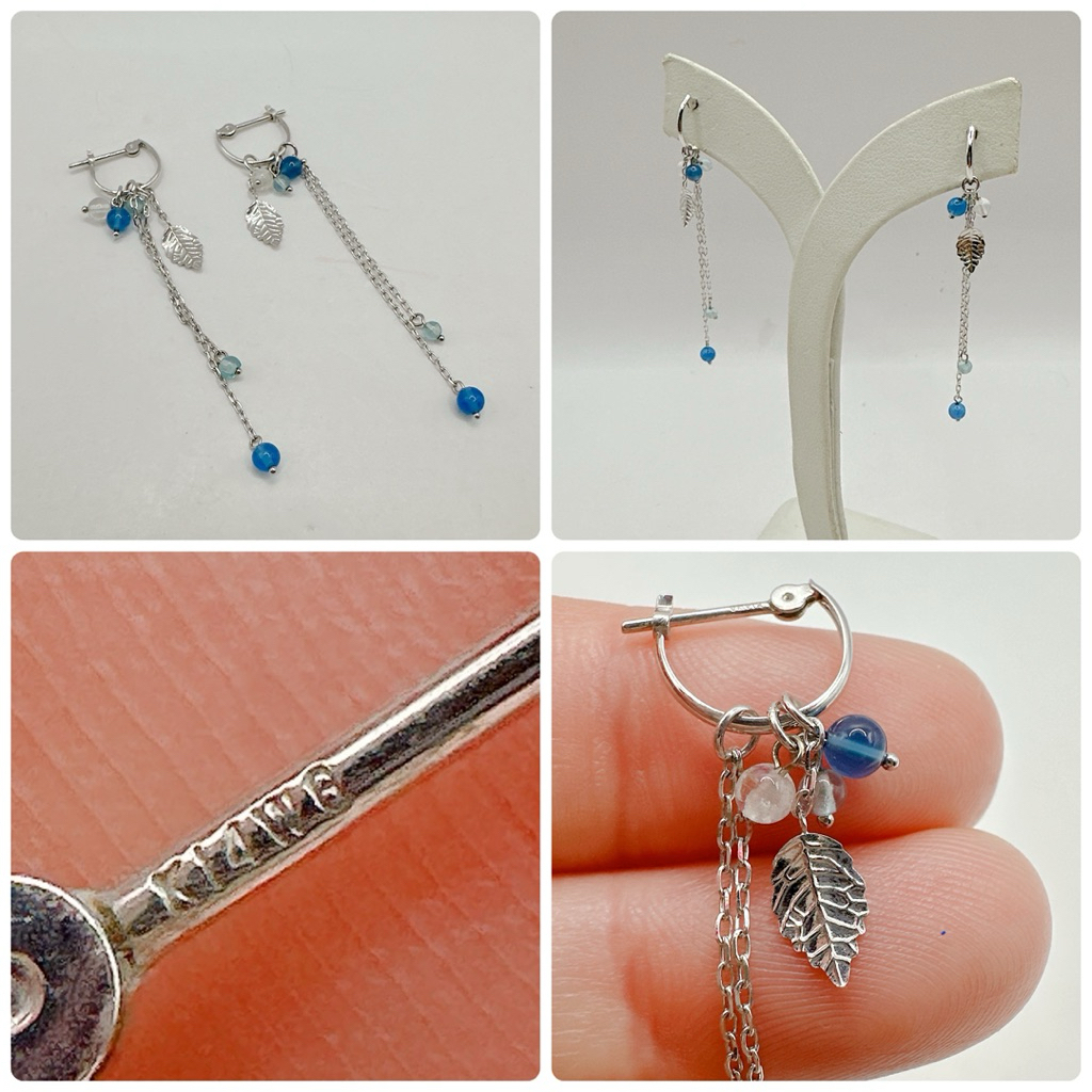 ต่างหูทองแท้ K14 WG น้ำหนักรวม 1.6 กรัม