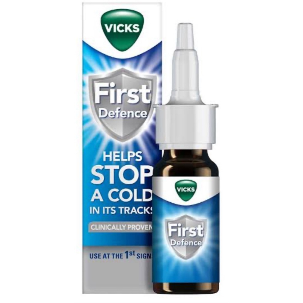 Vicks วิคส์ เฟิร์ส ดีเฟนซ์ สเปรย์สำหรับพ่นจมูก 1 ชิ้นVICKS FIRST DEFENCE NASAL SPRAY 15ML