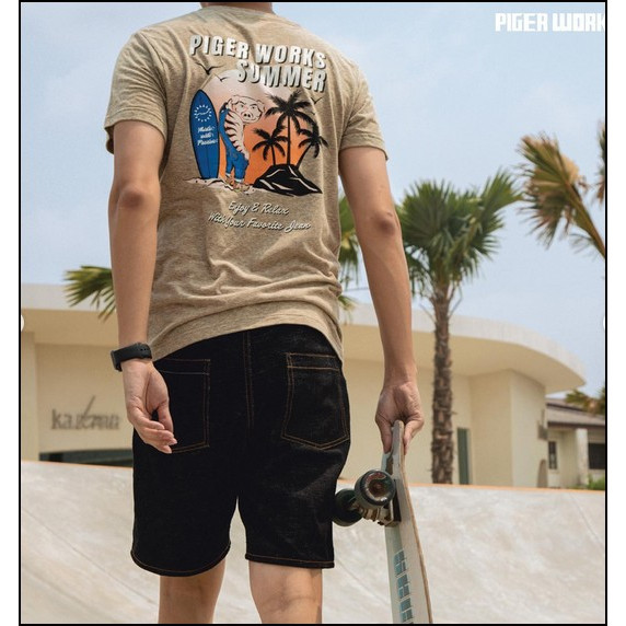 #เอวจริง34 และ 36 ยีนส์ขาสั้น Piger Works รุ่น Summer68 เป็นของใหม่ครบกล่อง