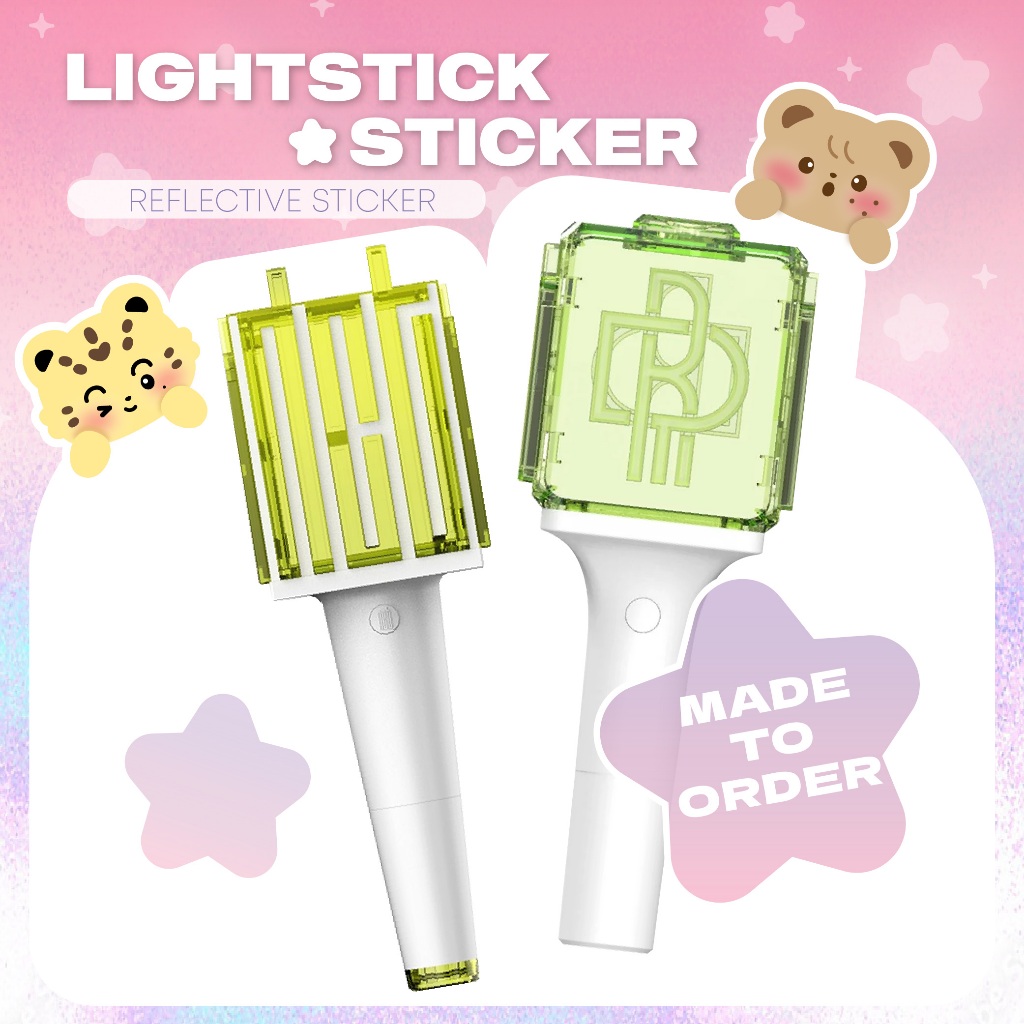สติกเกอร์ติดแท่งไฟ made to order ✨️ สติ๊กเกอร์สะท้อนแสง Reflective Sticker