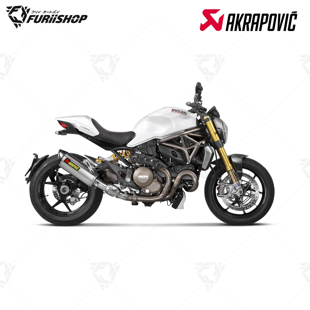 ท่อ Akrapovic Slip on Titanium 14-16 : for Ducati Monster 1200/ Monster821