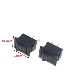switch สวิตช์ off on KCD11 ขนาด10x15mm 3A250VAC6A125VAC