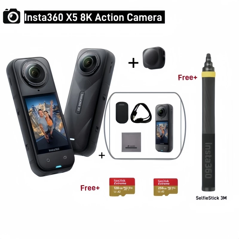 Insta360 X5 Action Camera 8k รับประกัน 1 ปี