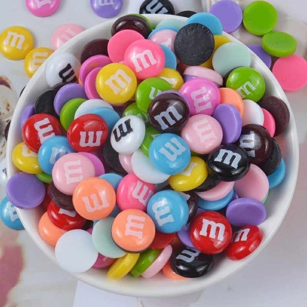 10 ชิ้น เช๊ตการ์ตูน m&m ร้านไทย#ติดรองเท้า#กระเป๋า#DIY พีวีซี น่ารัก อุปกรณ์เสริม[ JB.46 ]
