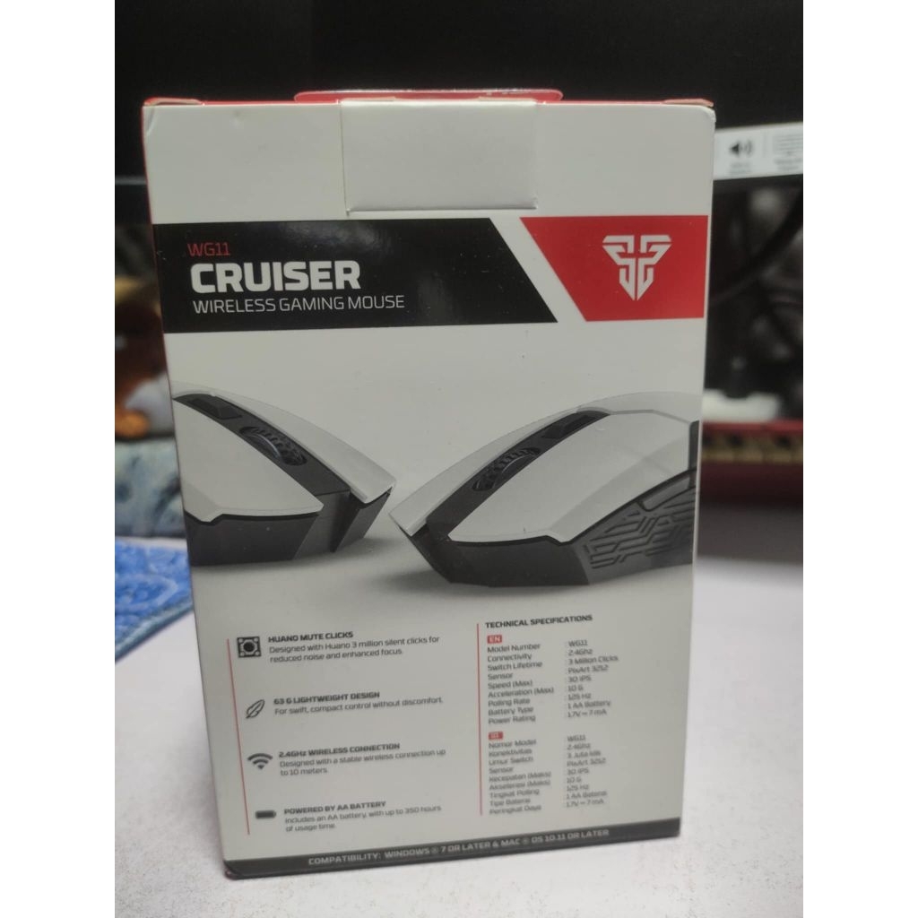 เม้าส์เกมมิ่งไร้สายFANTECHรุ่นWG11