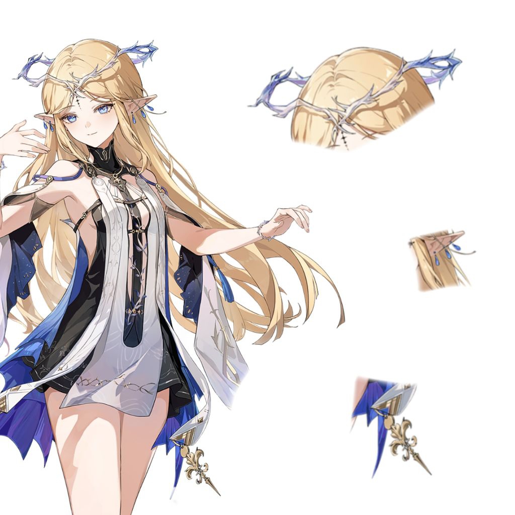 พร๊อพชุด มงกุฎ Cartethyia  [ wuthering waves  ] งานเรซิ่น 3D [ Cosplay ]