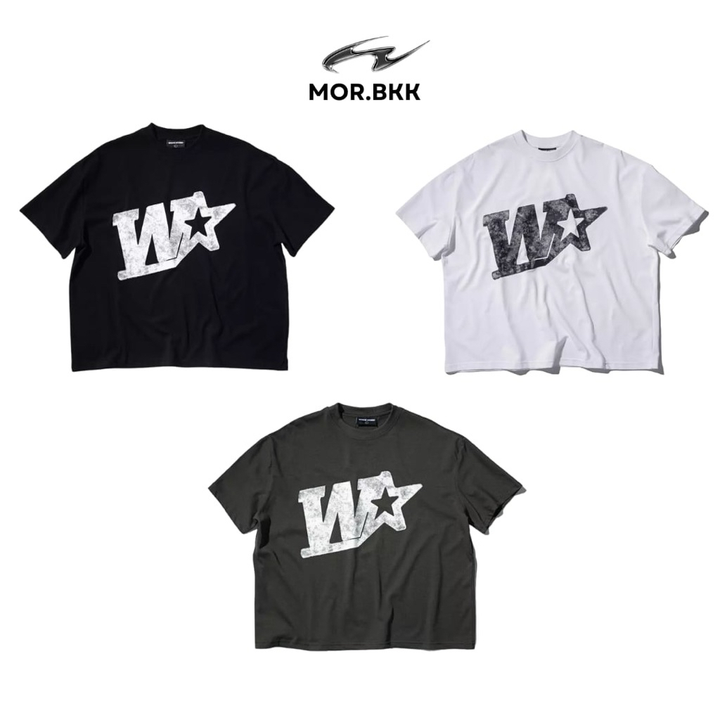 เสื้อยืด whose รุ่น wstar tee ทรงครอป